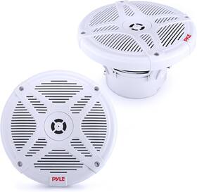 Plmrbt65w Pyle 6.5 Inch Bluetooth Marine Speakers 2-way Ip-x4 Waterproof Weather Resistant