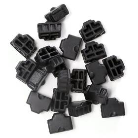 Qt-dp-w01rj45-20pc Qsfptek 20pcs Rj45 Anti-dust Cover Cap Network Switch Ethernet Port Silicone Pl