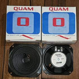 4c25z8k Quam Vintage Square Speaker 4in With Original Box Set Of 2