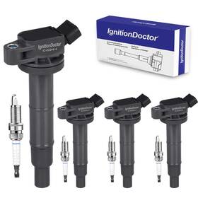 Qvdx B07yyp24dl Qdvx Ignition Coil And Spark Plugs - Pack Of 4 Uf333 Compatible 2.4l