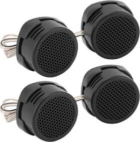 Dg33575 Qwork 2 Pairs High-power Neodymium Silk Dome Tweeter Set - 500w 4 Ohm