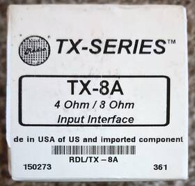 Tx-8a Radio Design Labs Rdl Tx-series 4/8 Ohm Input Interface Module Rdl/tx-8a