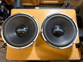 40-1349-3a7 Radioshack 1 Pair Radio Shack 10 Inch Sub-woofer Dual Coil Drivers