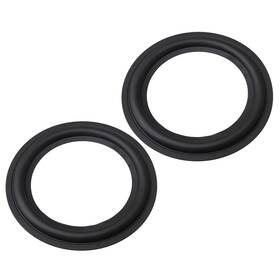 M5190528011 Rdexp 2pcs 6.5 Inch Black Speaker Surround Kits Perforated Rubber