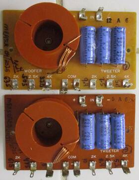 40-1296a Realistic Radio Shack - Pair Of Universal 2-way 100w Crossover Network