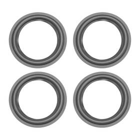 Ref221018we2644 Rebower 4-pack Speaker Foam Edge Surround Rings 5.5 Inch Black Subwoofer Repair