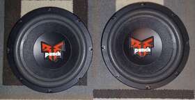 Rfz1808 Rockford Fosgate Two 8 Inch 8-ohm Subwoofers W. New Surrounds - Nice