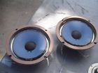 S50673  Pair Ohm Blue Cone Woofers Stereo Speakers Japan