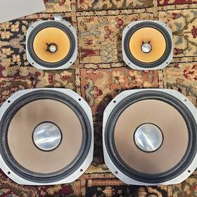 Df-104 Sansui W-133 Woofers Df-103 6 40w Japan Vintage Speaker And Midrange Pairs