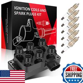 Scitoo B0c7gp48c8 1 Ignition Coils 6 Iridium Spark Plugs For Ford Usa Explorer Taurus 4l
