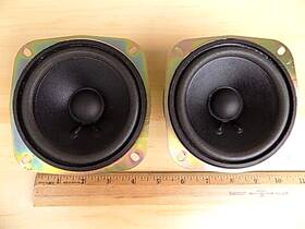 1-503-966-11 Sharp 4 Inch Ohm 40 Watt Full Range Or Micro-woofer Speaker Pair