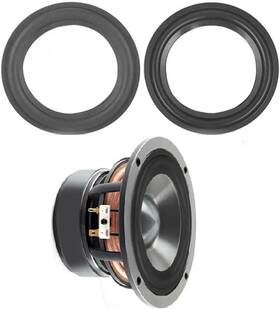 Siyphuning 313025861830 2pcs 10inch 10 Inch Rubber Ring Black Speaker Perforated Foam Edge Surround R