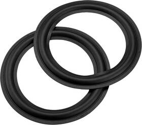 Siyphuning 607602670688 Homakover 2pcs Black Color 8 Inch Rubber Speaker Edge Surround Rings Replacement P