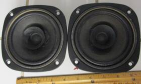 1-529-247-11 Sony 4.5 Inch Full Range Speaker Pair Whizzer Cone 16 Ohm 8 Parallel