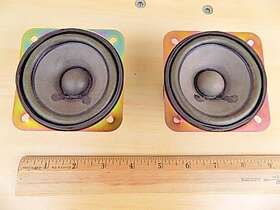 1-544-700-11 Sony 3 Inch Full Range Speaker Pair Ohms 10 Watt