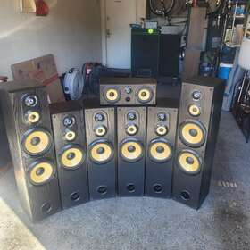 1-825-316-11 Sony Ss-mf750h 4-way 200w Tower Speakers Vgc