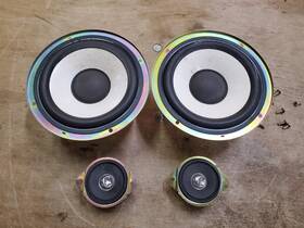 Ss-gs100 Sony C5618 Speaker Drivers 2 5 Inch Woofer C2717 Midrange 6 Ohms