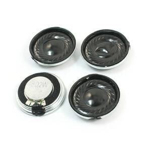 Sourcing Map 702105547151 Uxcell 4pcs 2w 8 Ohm 23mm Dia Metal Shell Internal Magnet Speaker Loudspeaker