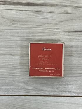 U-240 Speco 2 Inch Slim Line 8 Ohm Speaker Vintage Replacement Driver New In Box