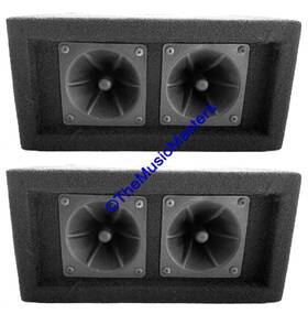 100w Studio Z Z20c Pair 2-way Super Horn Tweeter Speaker Boxes Pro Dj Pa Car Home Audio
