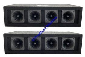 200w Studio Z Z40c Pair 4-way Super Horn Tweeter Speaker Boxes Pro Dj Pa Car Home Audio