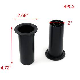 X2.68 T Tulead 779288721104 4.72 Inch Speaker Port Tubes Abs Cabinet Tube Black Bass Air P
