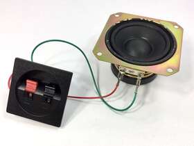 Eas8p328a6 Technics 3 Inch Tweeter Midrange With Jack4 Ohm From Sb-s35 Speaker Working