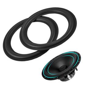 Tihebeyan 712979548598 2pcs 8 Inch Perforated Rubber Speaker Loudspeaker Surround Repair Rub