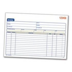 3-part Tops Products Tc5840 Invoice Book Carbonless 5.56 X 8.44 Inch 50 Sets White/canary/pink