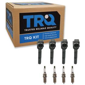 Trq B09j7wrj1g Ignition Coil And Spark Plug Kit 8 Piece Iridium Plugs Compatible