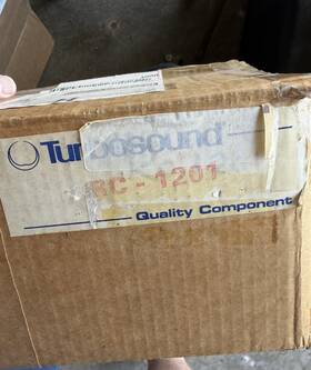 Rc-1201 Turbosound 12 In Speaker Cone Replacement Part For Universal Speakers