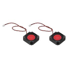 Uxcell 614462544486 2w 8 Mini Speaker 2pcs Full-range Portable Micro Loudspeaker Black Red