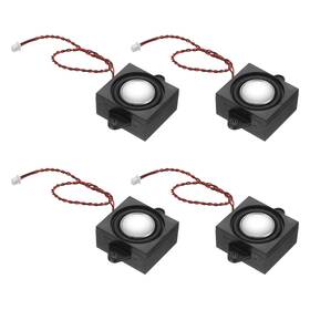 Uxcell 614462544523 3w 4 Mini Speaker 4pcs Full-range Portable Micro Loudspeaker Black Silver