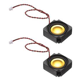 Uxcell 614462546381 3w 4 Mini Speaker 2pcs Full-range Portable Micro Loudspeaker Black Gold