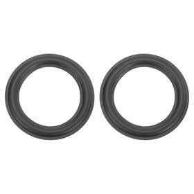 Uxcell 614553490067 2 Pcs 7 Inch Rubber Speaker Edge Surround Rings 166x114mm Idxod Black