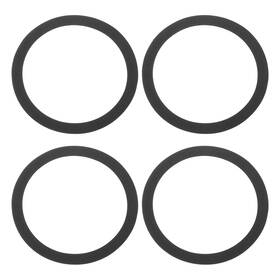 Uxcell 614553490340 Black 5 Inch Eva Foam Speaker Edge Surround Rings 4 Pcs