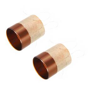 Uxcell 649603360038 2pack Woofer Voice Coil 1.02x0.43 Inch 2 Layers Round Copper Wire Speaker