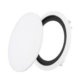 Uxcell 676766088691 Ceiling In-wall Speaker Grille Cover And Base 8 Inch White Round Metal Covers
