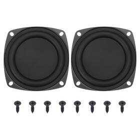 Uxcell 679134891633 2 Pcs Passive Radiator 3 Inch Woofer Vibrating With 8pcs Screw