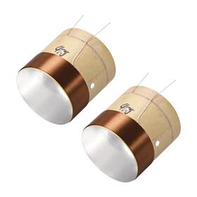 Uxcell 683007244259 2pcs 49.5mm 2 Inch Woofer Voice Coil Layers Round Copper Wire
