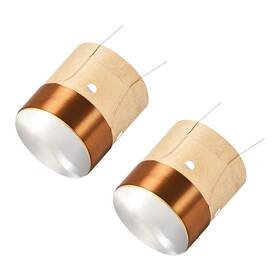 Uxcell 683007244280 2pack 35.5mm 1.5 Inch Woofer Voice Coil 2 Layers Round Copper Wire Bass Speaker