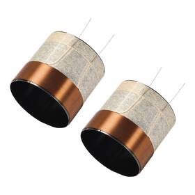 Uxcell 683867522092 2pack 51.5mm 2 Inch Woofer Voice Coil Layers Round Copper Wire