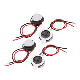 Uxcell 683867803320 4pack 10mm Diameter Built-in Speaker 1w 8 Ohm 1000hz For Pc Computer