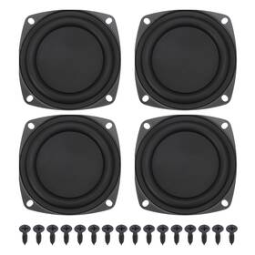 Uxcell 685821956653 4 Pcs Passive Radiator 3 Inch Woofer Vibrating With 16pcs Screw