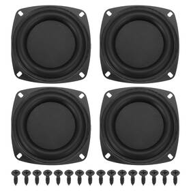 Uxcell 685821956677 4 Pcs Passive Radiator Inch Woofer Vibrating With 16pcs Screw