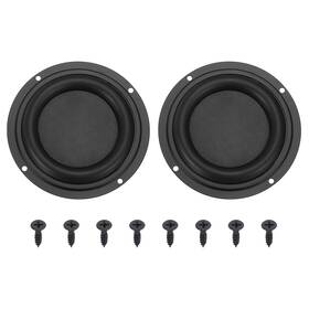 Uxcell 685821956721 2 Pcs Passive Radiator 4 Inch Round Woofer Vibrating With 8pcs Screw