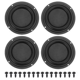 Uxcell 685821956738 4 Pcs Passive Radiator Inch Round Woofer Vibrating With 16pcs Screw