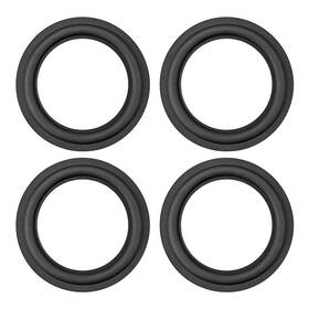 Uxcell 784958439241 4.5 Inch Speaker Rubber Edge Surround Rings For Repair Or Diy 4pcs