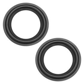 Uxcell 784958439470 2pcs 5.5 Speaker Rubber Edge Surround Replacement For Repair