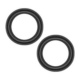 Uxcell 784958439623 2pcs 7 Inch Speaker Rubber Edge Surround Rings For Repair